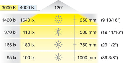 Hafele Loox5 1305 COB Complete Silicone LED Strip Light, Tunable White 2-Wire, High Intensity, 24V