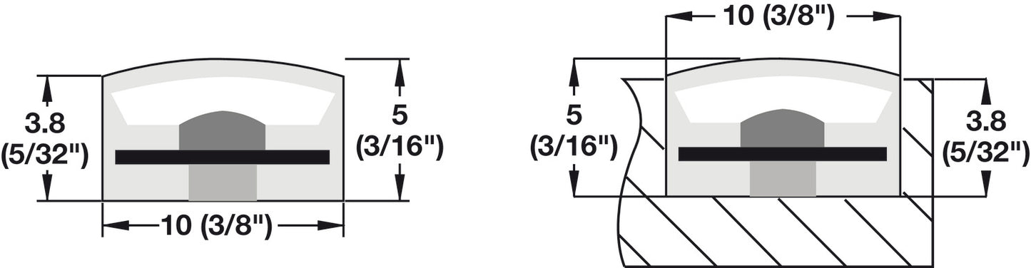 Hafele Loox5 1302 COB Complete LED Strip Light, Monochrome, High Intensity, 24V