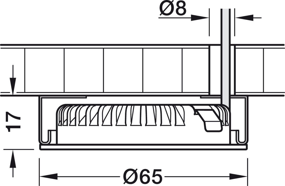 Hafele Surface Mount Trim Ring for Häfele Loox LED 2094/3094