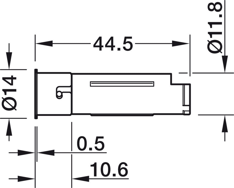Hafele Loox Touch Dimmer Switch, Surface or Recess Mounted, Modular
