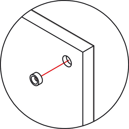 Hafele Loox Magnetic Reed Light Switch, with 4-Pin Plug for Switch Port