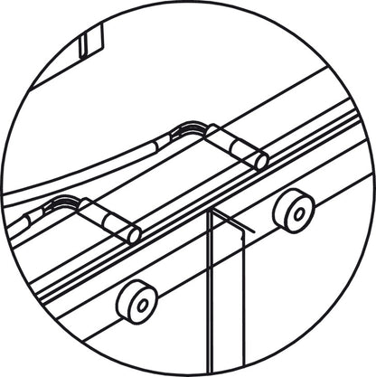 Hafele Loox Magnetic Reed Light Switch, with 4-Pin Plug for Switch Port