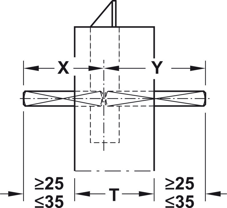 HAFELE SPINDLE STEEL 9MM X 50MM