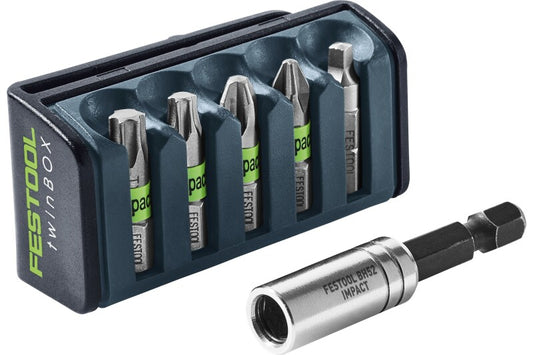 Festool 204382 5-Piece Impact Drill Bit Set with Magnetic Bit Holder