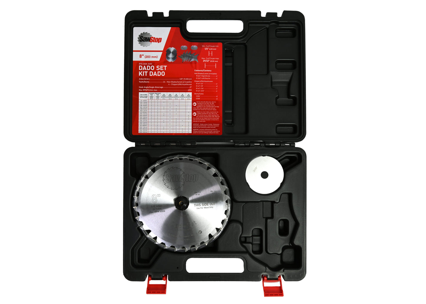 Sawstop 8” Premium Dado Set