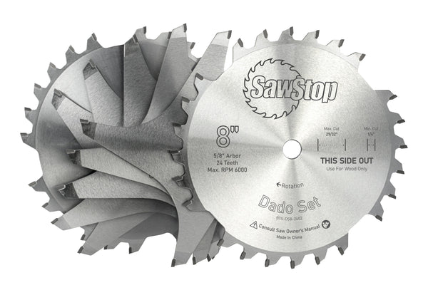 Sawstop 8” Premium Dado Set