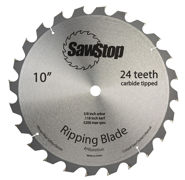 Sawstop 24-Tooth Ripping Table Saw Blade