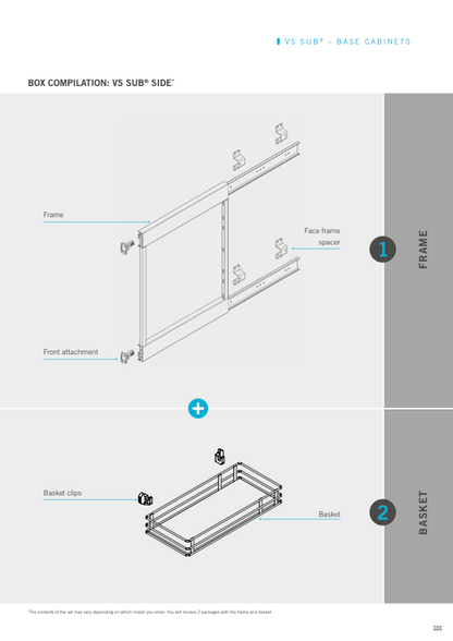 Vauth Sagel SUB® Side Planero® Base Pull Out