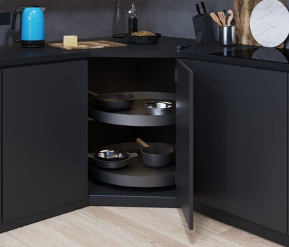 Vauth Sagel COR® Wheel Pro Planero® Fullround Lazy Susan, Premium 2-Shelf Set