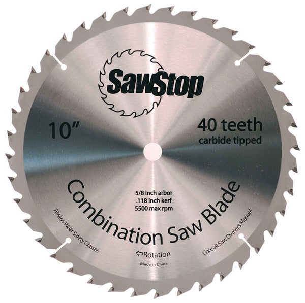 Sawstop 40-Tooth Combination Table Saw Blade