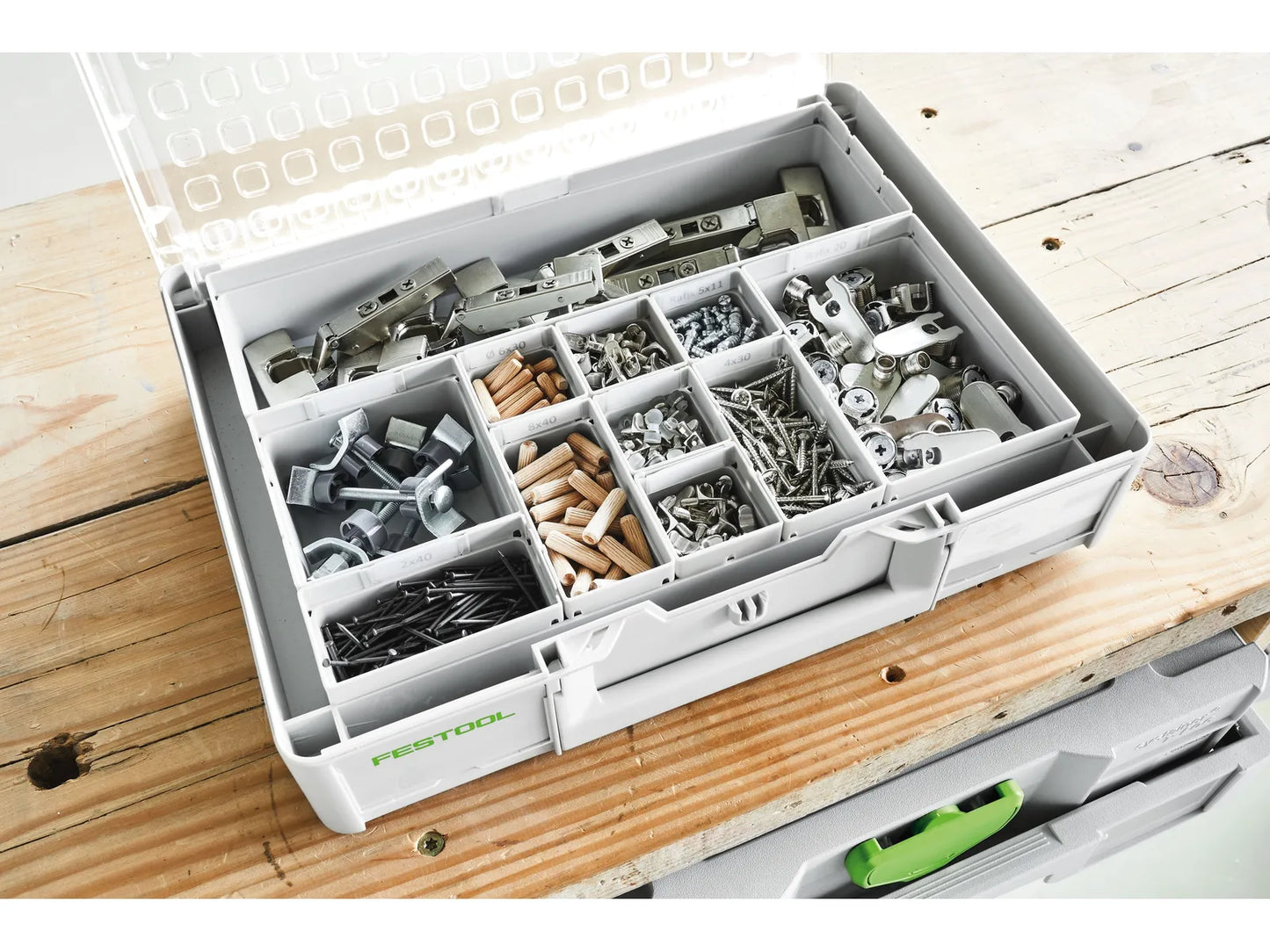 Festool 204862 Systainer3 Large Narrow Organizer Container, 2 Pack