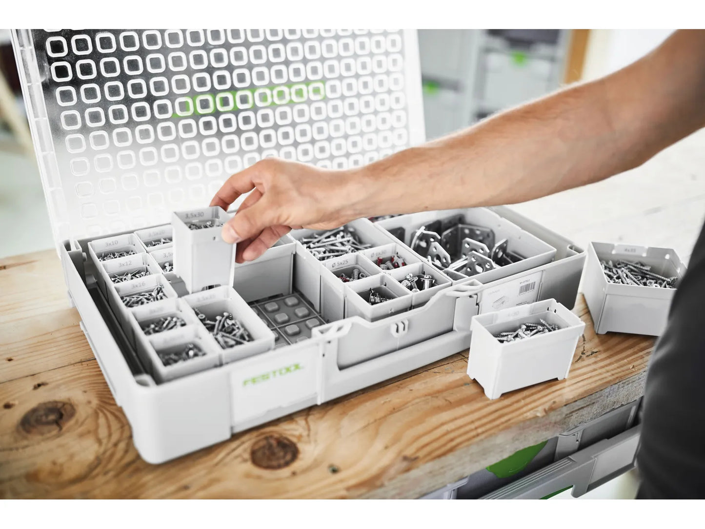 Festool 204862 Systainer3 Large Narrow Organizer Container, 2 Pack