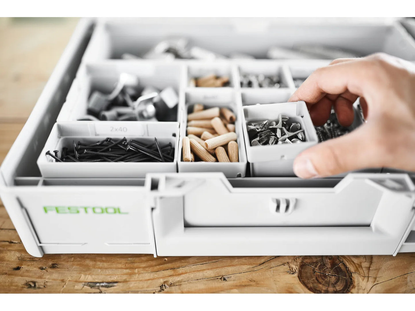 Festool 204863 Systainer3 Large Square Organizer Container, 6 Pack