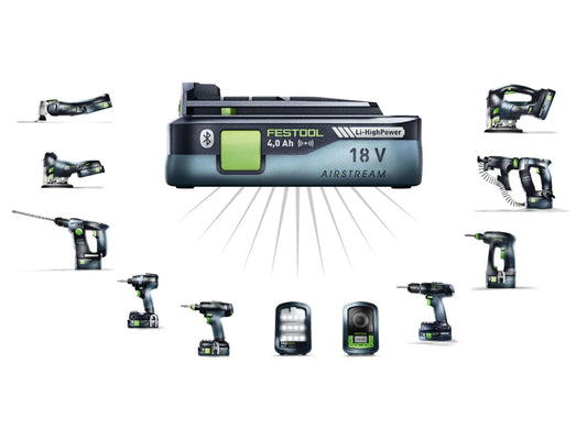 Festool 205036 Bluetooth 18V Airstream 4.0Ah HighPower Compact Battery Pack