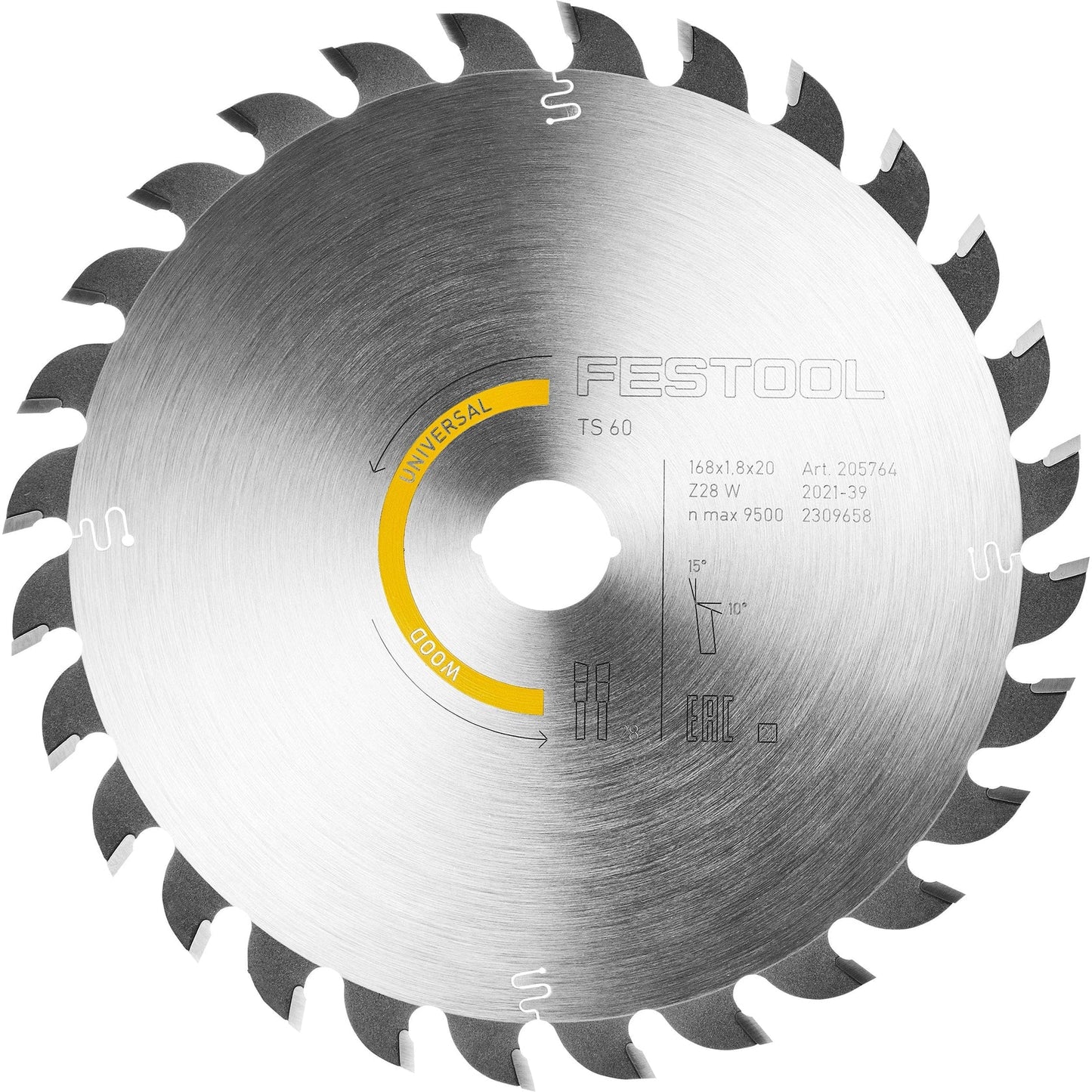 Festool 205771 Wood Universal HW Saw Blade 168x1,8x20 W28