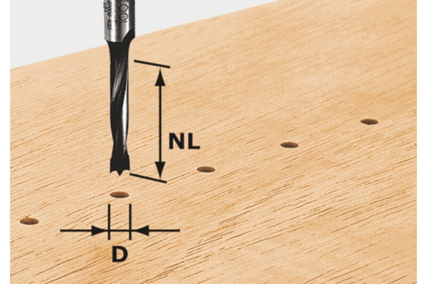 Festool 491067 Dowel Drill Router Bit HW 6x30mm