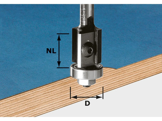 Festool 491082 Flush Trim Router Bit HW 19/20mm