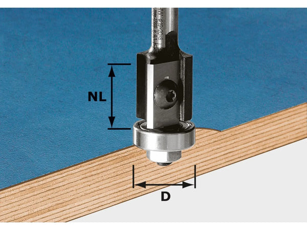 Festool 491082 Flush Trim Router Bit HW 19/20mm