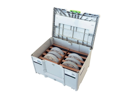 Festool 577110 Granat Disc Sandpaper Abrasive Assortment, 60-220 Grit, for 150mm (6") Sanders, in Systainer3