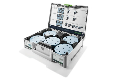 Festool 577126 Granat Disc Sandpaper Abrasive Assortment, 60-220 Grit, for 125mm (5") Sanders, in Systainer3