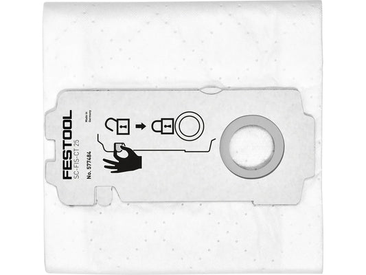 Festool 577484 SC-FIS-CT 25/5 SELFCLEAN Filter Bag, 5 Pack