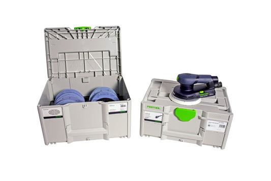 Festool 578151 Limited Edition ETS EC 150/3 EQ-Plus Random Orbital Sander & NET Abrasives Combo Kit