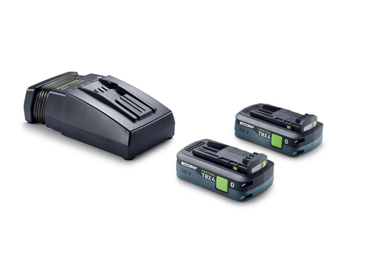 Festool 578733 Starter Set 18V 2x TBX 4 Tabless Batteries + TCL 6 Charger