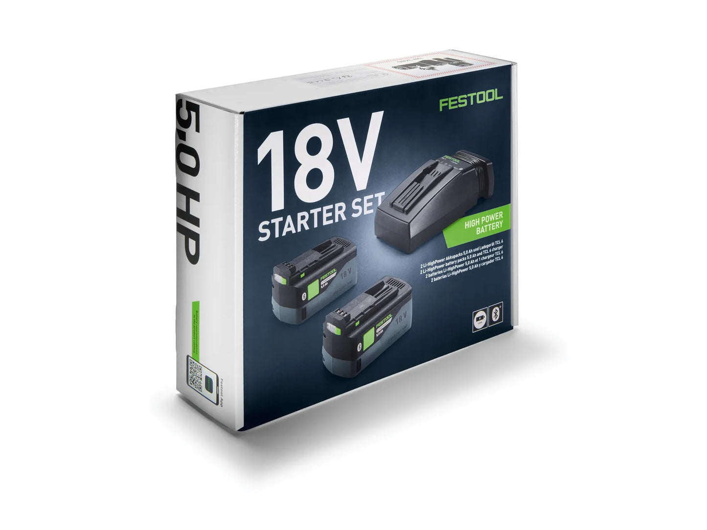 Festool 578742 Starter Set 18V 2x HP 5.0 HighPower Batteries + TCL 6 Charger