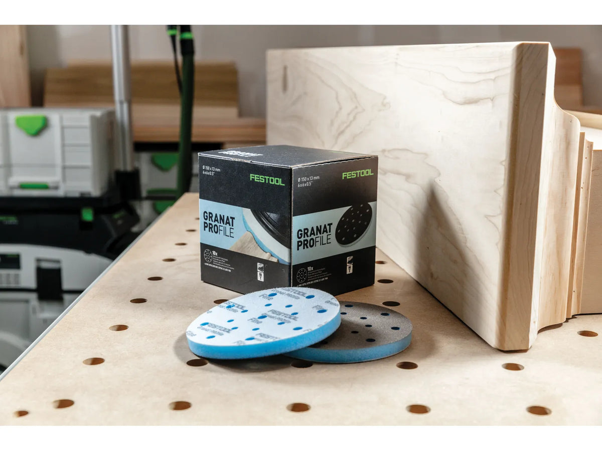 Festool Pad 6 Inch Festool Granat PROfile D150 Foam Abrasive | 6-Inch | Festool - Pro ...