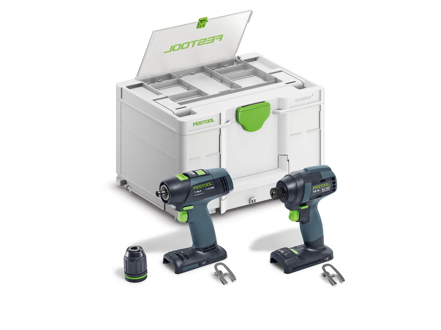 Festool 578829 TID 18 + T 18 Cordless Impact Driver & Drill Basic Set