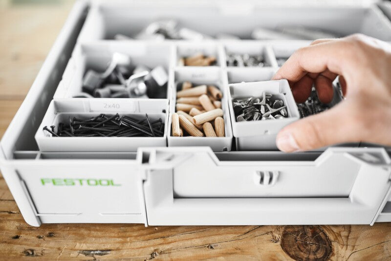 Festool 204860 Systainer3 Medium Square Organizer Container, 6 Pack