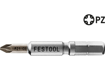 Festool 205069 Centrotec 2" Pozi Drive #1 Driver Drill Bit, 2 Pack