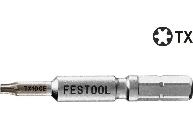 Festool 205076 Centrotec 2" Torx T10 Driver Drill Bit, 2 Pack