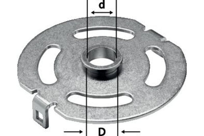 Festool 492181 Template Guide for OF 1400/VS 600, 17mm OD / 14mm ID