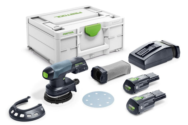 Festool 577696 ETSC 125 18V Brushless Hybrid Cordless Random Orbital Sander 125mm (5