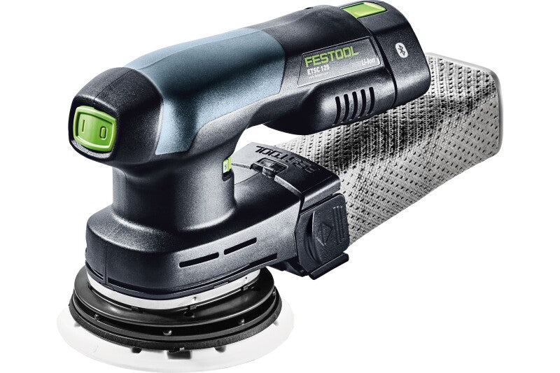 Festool 577696 ETSC 125 18V Brushless Hybrid Cordless Random Orbital Sander 125mm (5"), Bluetooth 3.1Ah PLUS
