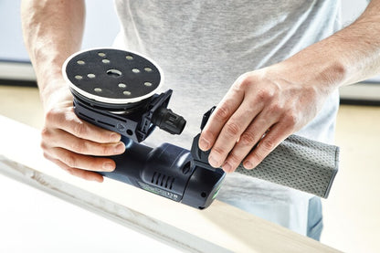 Festool 577696 ETSC 125 18V Brushless Hybrid Cordless Random Orbital Sander 125mm (5"), Bluetooth 3.1Ah PLUS