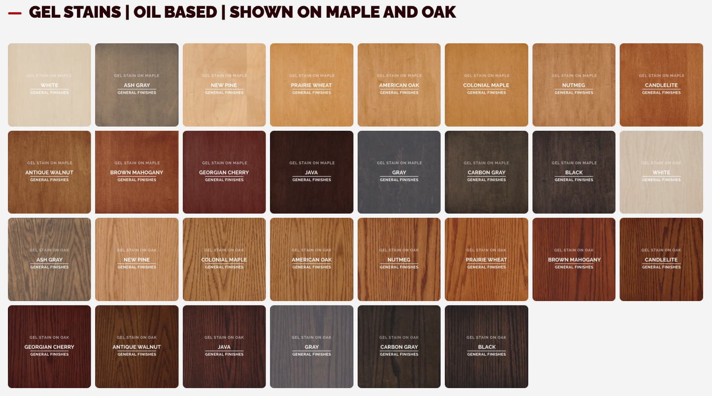 General Finishes Color Chips and Blocks Sample Packs