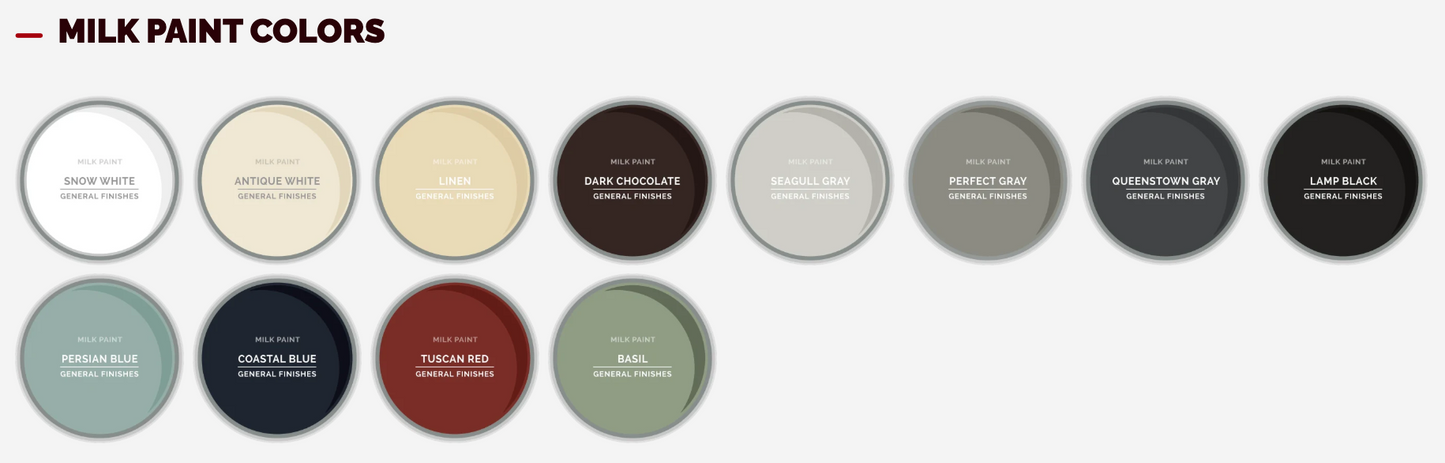 General Finishes Color Chips and Blocks Sample Packs