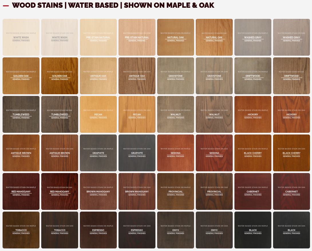 General Finishes Color Chips and Blocks Sample Packs