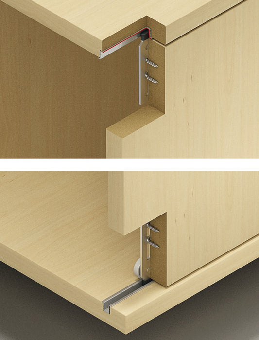 Hafele Slido F-Line19 20A Sliding Door Hardware, for door weights up to 20 kg