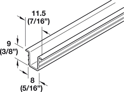 Hafele Slido F-Line19 20A Sliding Door Hardware, for door weights up to 20 kg