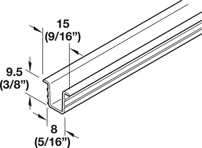 Hafele Slido F-Line19 20A Sliding Door Hardware, for door weights up to 20 kg