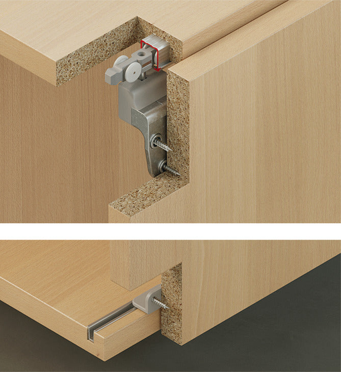 Hafele Slido F-Line21 20A Sliding Door Hardware, for Door Weights up to 20 kg