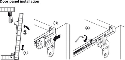 Hafele Slido F-Line21 20A Sliding Door Hardware, for Door Weights up to 20 kg