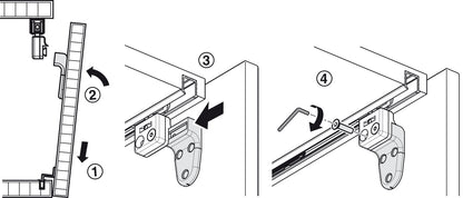 Hafele Slido F-Line21 20A Sliding Door Hardware, for Door Weights up to 20 kg