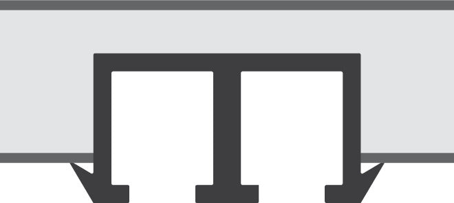 Hafele Slido F-Line21 12D Glass Door Hardware, Two Door Set, With Soft Closing Mechanism Both Sides