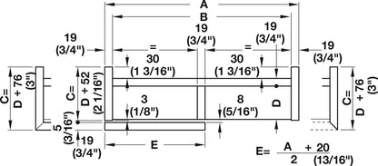 Hafele HAWA Combino L 40 Sliding Door Hardware, One Door Set