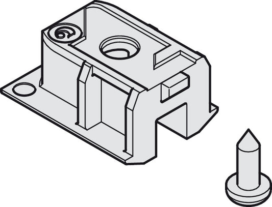 Hafele Plastic Service Port, For Upper Track