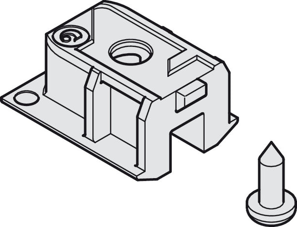 Hafele Plastic Service Port, For Upper Track